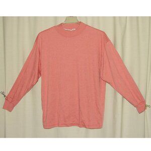 Vtg International Sportswear Mock Neck Pullover TOP, Plus Sz 2X, Salmon